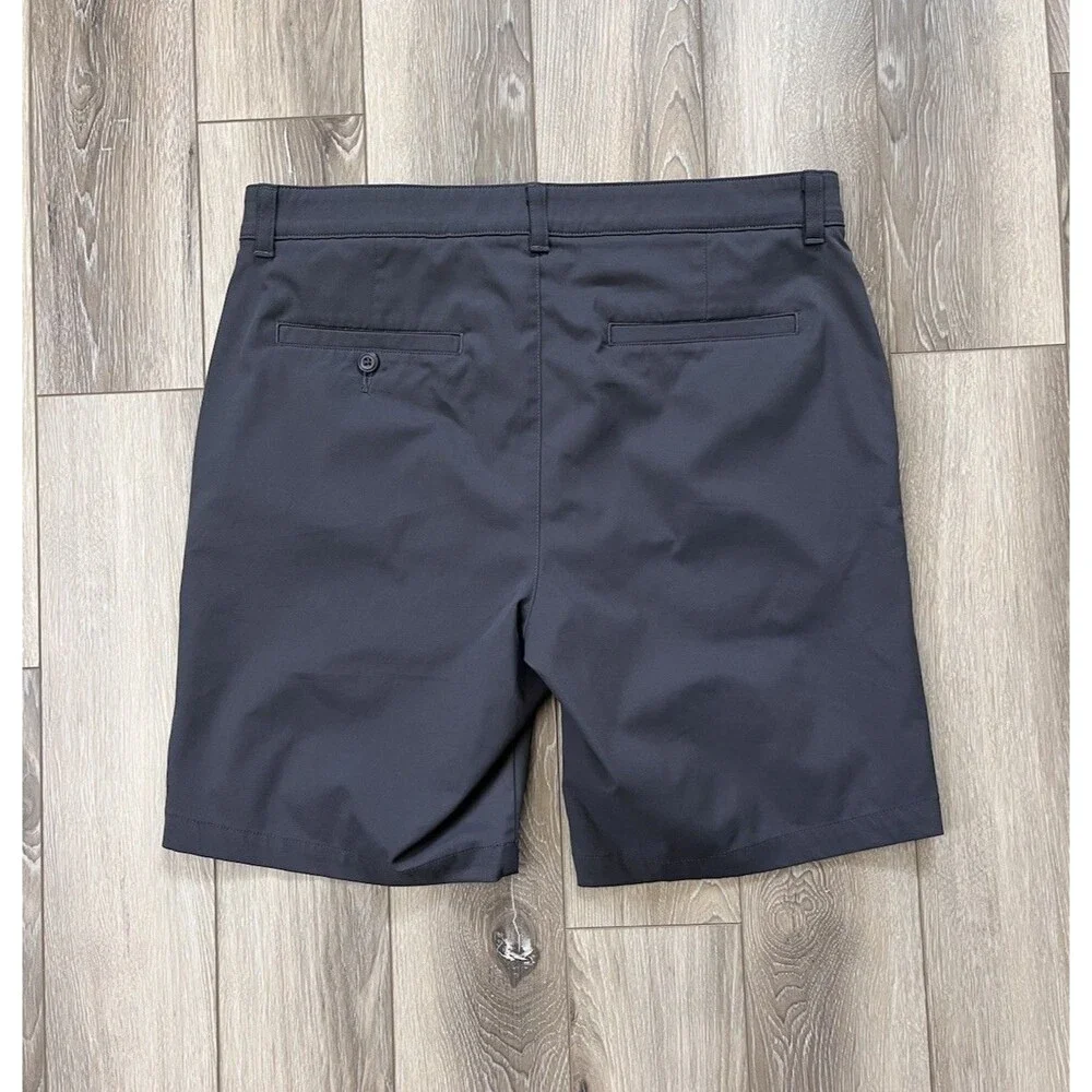 Ben Hogan Gray Chino Performance Golf Shorts Mens Sz 34” x 8” Stretch Pockets
